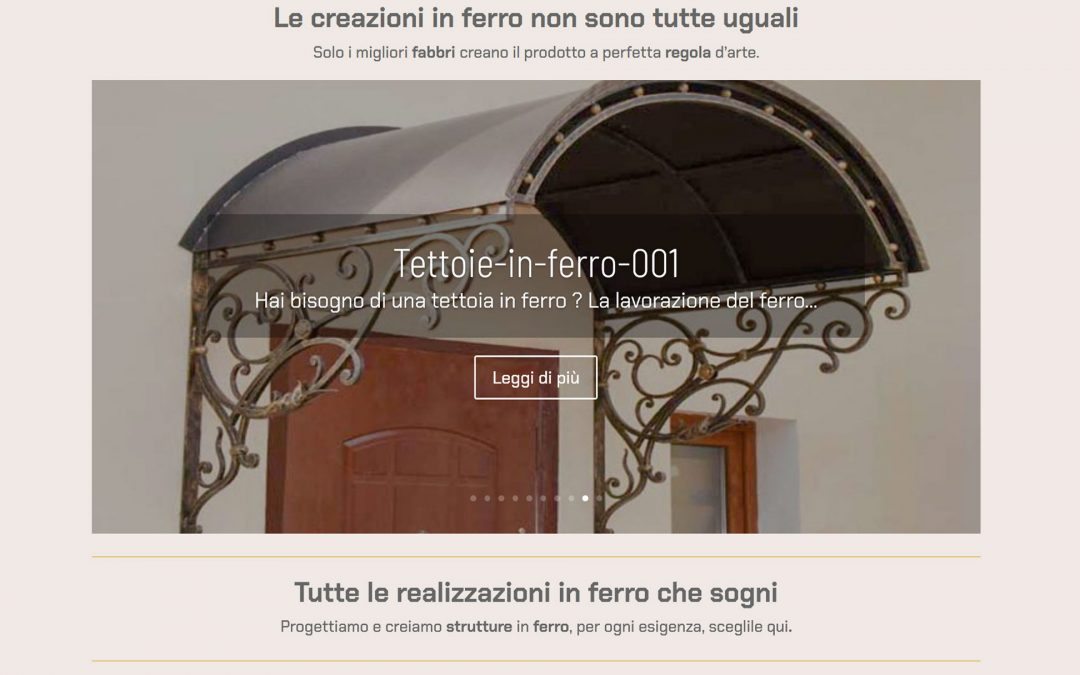 Progetto – Antonio Marcozzi – L’Arte del Ferro